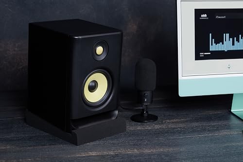 Studio Monitor Isolation Pads for 5 Inch Monitors, Pair of Two High Density Acoustic Foam which Fits Most Speaker Stands | SMPad 5 - size: for 5'' Speakers