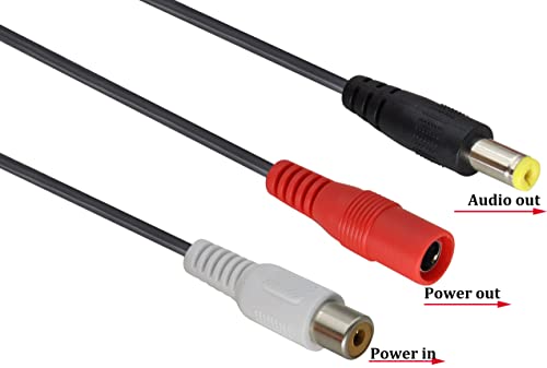 Surveillance Pickup Device Mic to RCA Surveillance Microphone Cable | Mic Audio Outdoor CCTV RCA Surveillance Microphone DVR High Preamp Amplified Pickup Device Mic External Camera Sound 3plug - color: 3plug-box