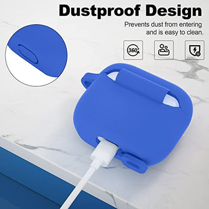 Compatible with AirPods 3 Case, Protective Silicone Cover for AirPods 3rd Generation Case 2021, Wireless Charging - Blue - color: C-Blue