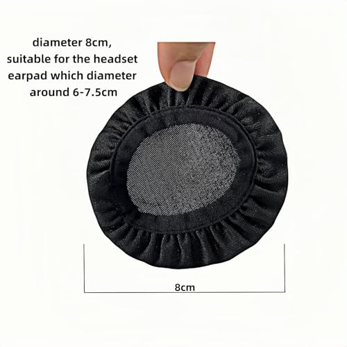 Non-Disposable Earphone Covers Headphone Earpads Sweater Cover Protectors with Washable Stretchable Ice Fabric,Headset Cover for Gym, Training, Gaming,Fit for Diameter 2.5" - 3" Ear Pads