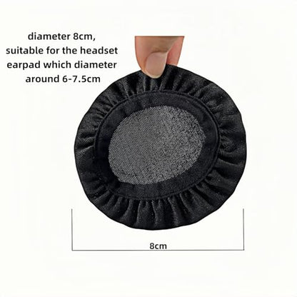Non-Disposable Earphone Covers Headphone Earpads Sweater Cover Protectors with Washable Stretchable Ice Fabric,Headset Cover for Gym, Training, Gaming,Fit for Diameter 2.5" - 3" Ear Pads
