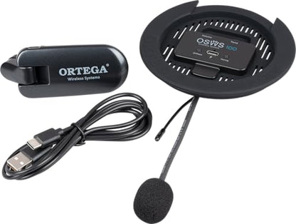 Ortega Wireless Soundhole Pickup System for Dreadnought Acoustic Guitars, 100 mm Soundholes (OSWS100-US)