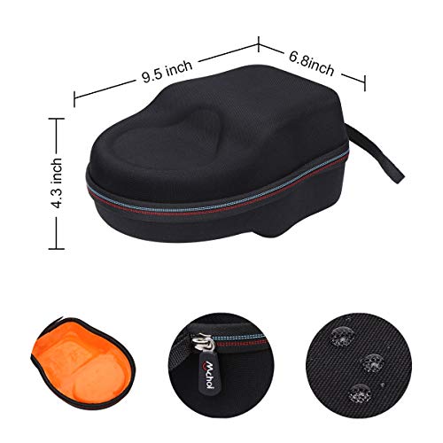 Hard Portable Case Compatible with Beyerdynamic DT 990 PRO/DT 770 PRO Open Studio Headphone, Case Only (Black and Orange)