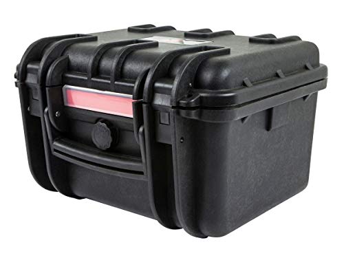 Monoprice Weatherproof Hard Case - Black (9 Liter) with Customizable Foam, 11 x 8 x 7 in Internal Dimensions - Pure Outdoor Collection - color: Black, size: 9 Liter, style: Case