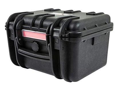 Monoprice Weatherproof Hard Case - Black (9 Liter) with Customizable Foam, 11 x 8 x 7 in Internal Dimensions - Pure Outdoor Collection - color: Black, size: 9 Liter, style: Case