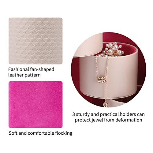 VLANDO Viaggio Mothers Day Gifts Her - Small Jewelry Case Box - Travel Essential Accessories for Women, Travelers, Couples, Mom, Friends, Bridesmaid | Stepped Sections Compartments Keep Jewelry Visible, Soft Lining Protect Pieces, Snap Closure, Travel Gif