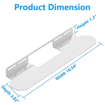 notiela Soundbar Mount for Sonos Beam Wall Mount White - Heavy Duty Wall Bracket Mount for Sonos Beam Gen 1 & Gen 2 Mounting Bracket for Space Saving - color: White