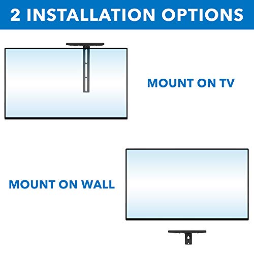 Mount-It! Floating TV Shelf – Dual Wall or TV Mountable AV Shelf – for Cable Boxes, Streaming Devices & Consoles – Steel with Vents & Safety Lip – Easy Installation – Space-Saving Design (6.6 lbs)