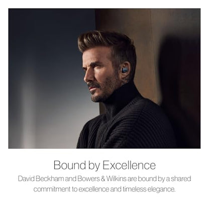 Bowers & Wilkins Pi8 Wireless Earbuds with 3 Built-in Mics, Dark Burgundy - color: Dark Burgundy