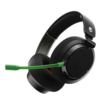 Skullcandy SLYR Pro Wireless Multi-Platform Gaming Headset - Black/Green | Bluetooth Headphones, 24 Hours Battery, PC, PlayStation, Nintendo Switch, 2.4GHz Low Latency Wireless Transmitter Included - color: Black/Green Xbox, style: SLYR Pro Wireless