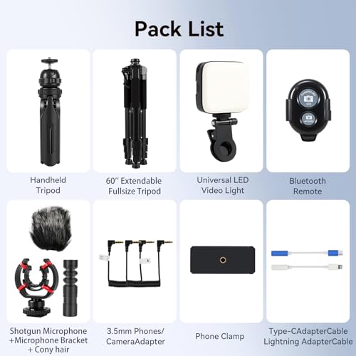 Vlogging Kit for iPhone - YouTube Starter Kit for Content Creators