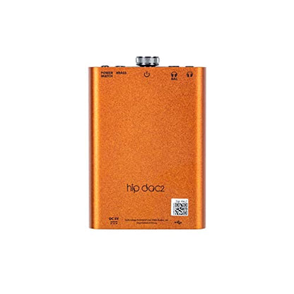 iFi Hip-dac2 - Portable Balanced DAC Headphone Amplifier for Android, iPhone with USB Input Only/Outputs: 3.5mm Unbalanced / 4.4mm Balanced – MQA Decoder - color: Orange