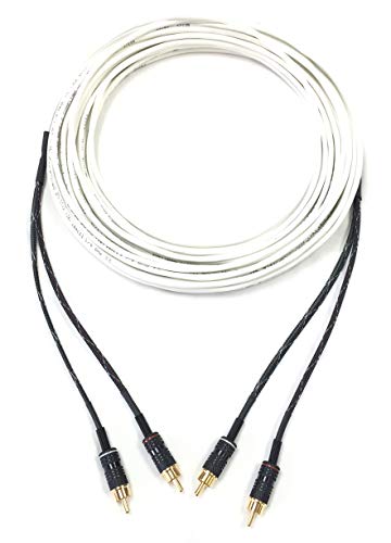 Custom Cable Connection 1 Foot Stereo RCA Plenum CL3P Audio Cable Male to Male 31092P - size: 1 Foot, style: RCA to RCA