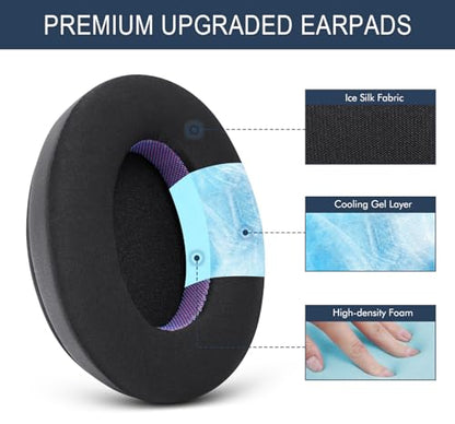 Ice Silk Fabric Earpads for HyperX Cloud/Alpha, Audio Technica M50X/M40X