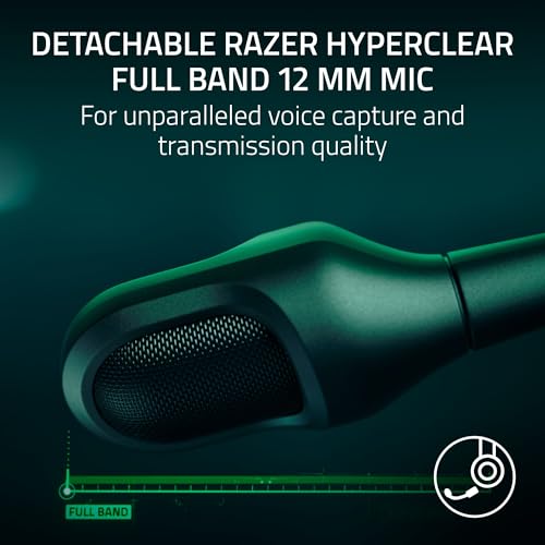 Razer BlackShark V3 Pro Wireless ANC Xbox Gaming Headset, White | Full Band Mic, 50mm Drivers, 2.4 GHz, Bluetooth, USB, 3.5mm, Works with PC, Mac, PS5, Nintendo Switch, 70 Hr Battery - color: White, style: Xbox