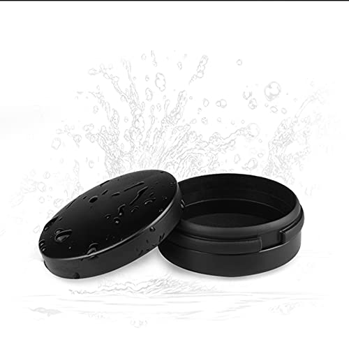 Earbuds IEMs Case,Mini Portable Earphone Case, Waterproof Aluminum Alloy Housing Headphone Case for Travel, Protective, Dust Proof, Water Resistant, Lightweight Universal Carrying, Bag（Black