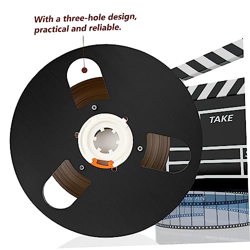 jojofuny 3holes Take up Reel for Recording Empty Aluminum Alloy Tape Reel Replacement for Sound