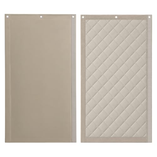 JaneTech Soundproof Curtains for Bedroom, Studio & Home Office, Sound Dampening Acoustic Curtain with Soft Velvet Backing, Noise Reducing Room Divider Panel,70.9 x 39.4 Inch, Oatmeal Sand - color: Oatmeal Sand, size: 70.9 X 39.4 Inches