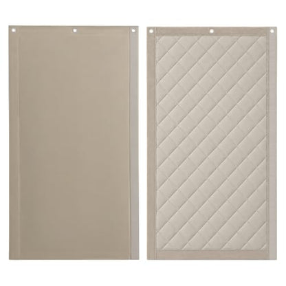 JaneTech Soundproof Curtains for Bedroom, Studio & Home Office, Sound Dampening Acoustic Curtain with Soft Velvet Backing, Noise Reducing Room Divider Panel,70.9 x 39.4 Inch, Oatmeal Sand - color: Oatmeal Sand, size: 70.9 X 39.4 Inches