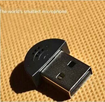 Youmi Mini USB 2.0 Microphone Mic for Laptop/Desktop PCS - Skype/Voice Recognition Software Driver-Free Audio Receiver Adapter for MSN PC Notebook