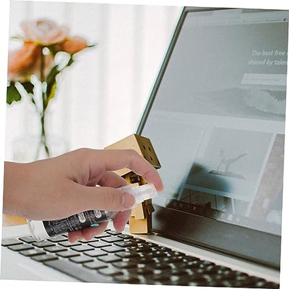 Angoily Headphone and Keyboard Cleaning Kit for Laptops and Phones Includes Headset Cleaning Brush and Microfiber Cloth for Electronics Maintenance