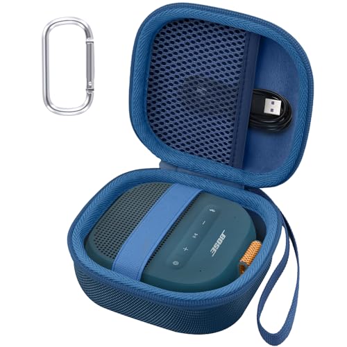 Aenllosi Case for Bose SoundLink Micro 2nd Gen Speaker, Twilight Blue | EVA case construction, Water-resistant design, Dust-resistant design, Protective case only - color: Twilight Blue, style: Hard Case for Bose SoundLink Micro 2nd Gen