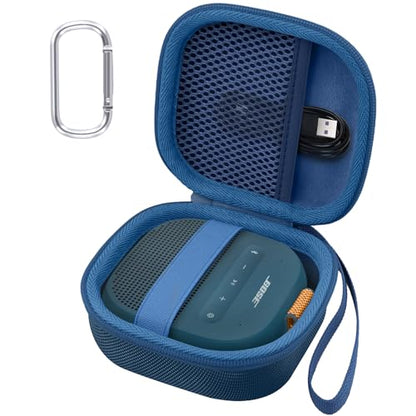 Aenllosi Case for Bose SoundLink Micro 2nd Gen Speaker, Twilight Blue | EVA case construction, Water-resistant design, Dust-resistant design, Protective case only - color: Twilight Blue, style: Hard Case for Bose SoundLink Micro 2nd Gen