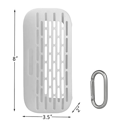 Silicone Protective Case Cover Sleeve Shell for Bose Soundlink Flex Speaker Frame Case Bag Skin Box Accessories - color: White