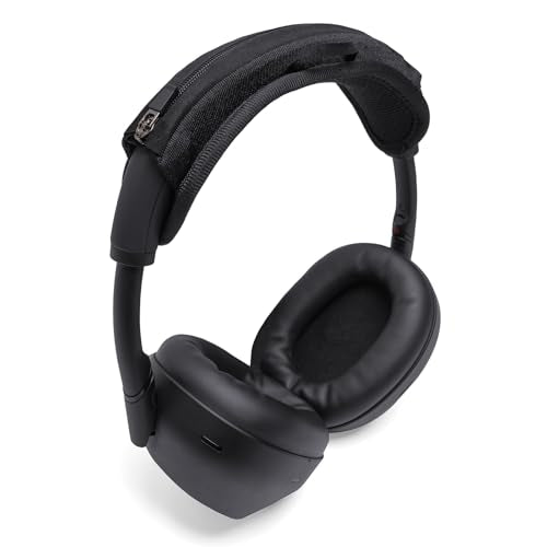 Headband Cushion Cover Compatible with Sony WH-1000XM6, WH-1000XM5, WH-1000XM4, WH-1000XM3,WH-1000XM2, MDR-1000X Headphones, 6mm Thick Cushion, No Wobble Zipper Slider, with Hanging Loop