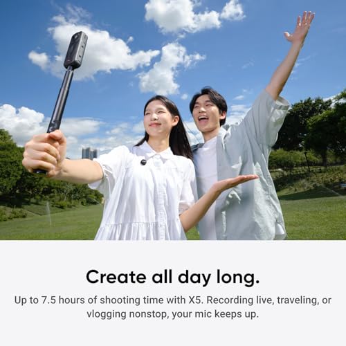 Insta360 Mic Air Transmitter, 7.9g Ultralight, Wireless Microphone, Noise Cancelling, Vlog, Streaming, Compatible Luna Ultra/X5/X4/X4 Air/Ace Pro 2/GO Ultra - style: Mic Air Transmitter