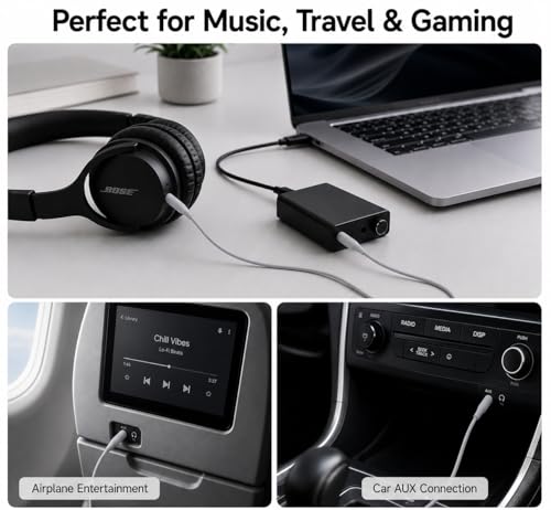 Replacement Audio Cable Cord Extension Wire for Bose QuietComfort QC25 QC35 Headphones with in line Mic Volume Control (No mic Grey)