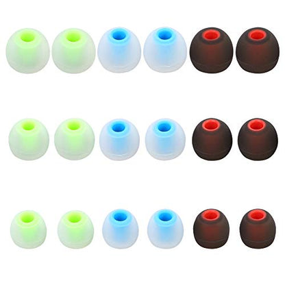 Earbuds Replacement Tips - 9 Pairs SML Eartips Eargels