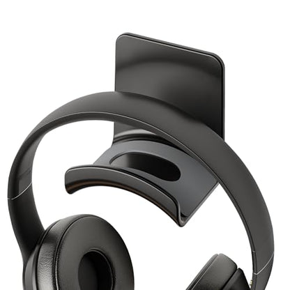 Gmae Headphone Stand for Desk Mini Headphone Hanger Holder with Strong Adhesive Gmae Headset Stand Headset Holder(ZY88 Under Desk and wall Mount Black) - style: ZY88 under desk and wall mount black