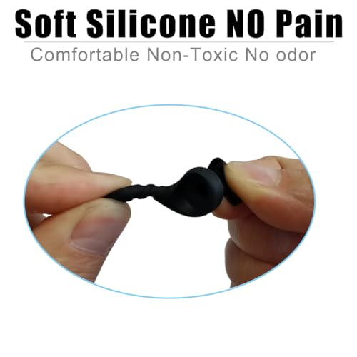 Silicone Anti-Slip Ear Hooks for Sony WF-1000XM5, Replacement Earbuds Tips | Soft Secure Fit, Noise Isolating Replacement Ear Accessories for Sony WF-1000XM5/XM4/XM3 Earbuds