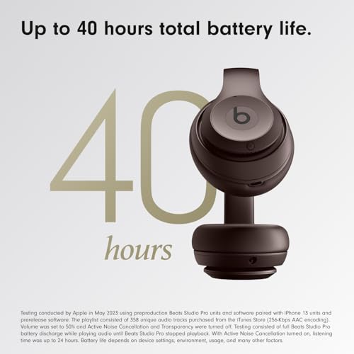Beats Studio Pro - Wireless Bluetooth Noise Cancelling Headphones - Deep Brown (Renewed) - color: Deep Brown