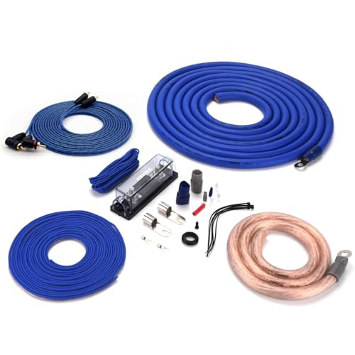 ORION Cobalt COKIT0 0-Gauge CCA Amp Wiring Kit, 100% American Wire Gauge (AWG) Standard, High Current Amplifier Install Kit with Fuse Holder, RCA Cable & Speaker Wire for Car Audio Systems - size: 0-Gauge