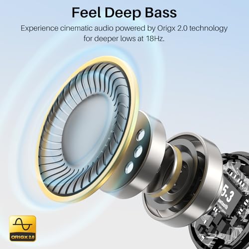 TOZO T6 Wireless Earbuds Bluetooth 5.3 Stereo Sound in Ear Headphones | 50H Long Playtime Ear buds with Charging Case, App Customizable EQs, IPX8 Waterproof Earphones, AI Calls, Deep Bass - color: White