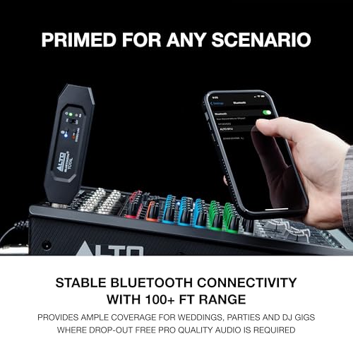 Alto BTTOTALMK2 Bluetooth Receiver with XLR | Rechargeable XLR Receiver for Mixing Desks, Audio Mixer Setups, and Active PA Systems - style: Bluetooth Total MK2