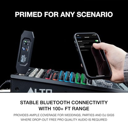 Alto BTTOTALMK2 Bluetooth Receiver with XLR | Rechargeable XLR Receiver for Mixing Desks, Audio Mixer Setups, and Active PA Systems - style: Bluetooth Total MK2