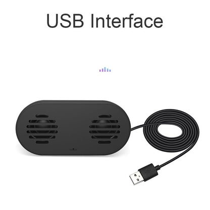 USB Computer Speaker with Built-in Microphone, Mini Soundbar Speaker for Desktop Laptop PC, Plug & Play USB Powered Small Sound Bar,Mini Speaker,360° Surround Sound for Gaming Music Movie - size: H015