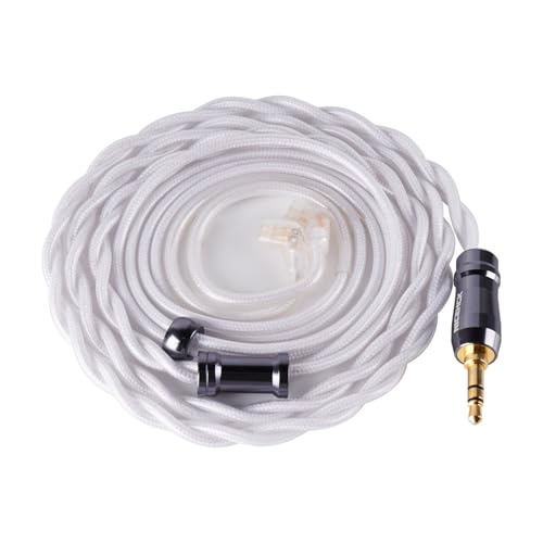 NICEHCK SnowWings 3.5mm Single-Ended MMCX 7N OCC Gold Plated IEM Cable | MMCX connector terminal fits all mainstream MMCX interface in-ear monitors