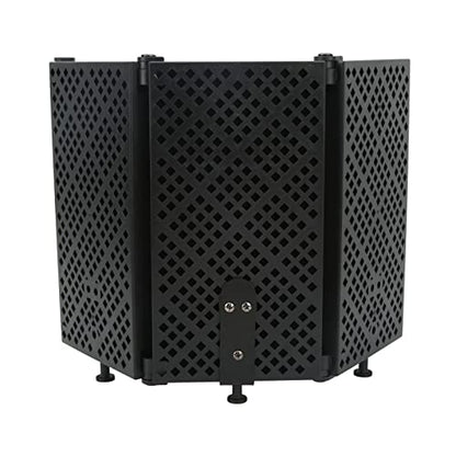 Microphone Isolation Foldable High Density Mic Portable Soundproof Studio Mic Sound Absorbing Foam Reflector for Recording Podcasts Singing and Broadcasting