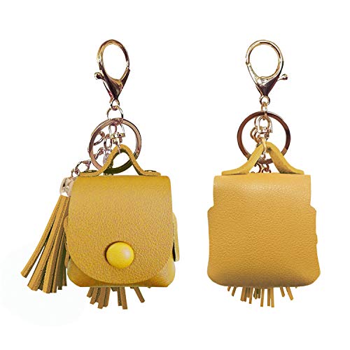 MODOS LOGICOS PU Leather Charging Cover for Apple AirPods 1/2 With Drooping Tassels - Yellow - color: Yellow(PU)