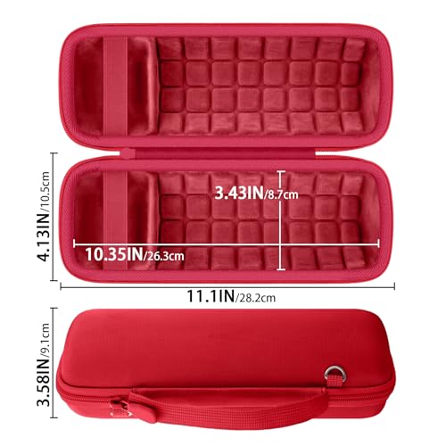 Hard Case for JBL Flip 7 Portable Wireless Bluetooth Speaker - color: Red Case