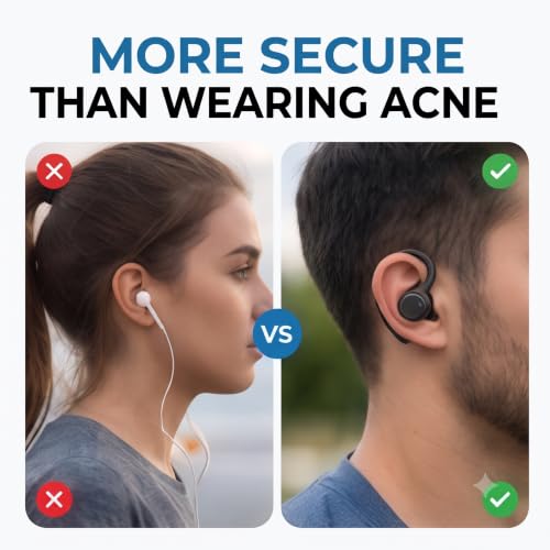 Adjustable Ear Hooks 2 Pairs Compatible with JBL Tune Buds, Clip On Earbud Hooks, Anti-Drop Secure Fit for Running, Gym, Workout, Cycling, Lightweight Earbuds Accessories