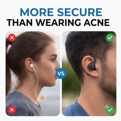 Adjustable Ear Hooks 2 Pairs Compatible with JBL Tune Buds, Clip On Earbud Hooks, Anti-Drop Secure Fit for Running, Gym, Workout, Cycling, Lightweight Earbuds Accessories