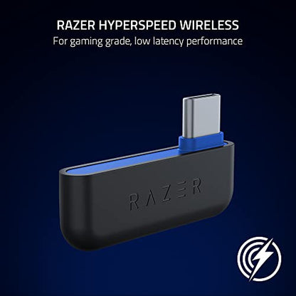 Razer Kaira Pro HyperSpeed Wireless Gaming Headset with Haptics for PlayStation 5 / PS5, PS4, PC, Mobile: Titanium 50mm Drivers - Hybrid Mic - Low Latency Bluetooth - 30 Hr Battery - White & Black - color: White/Black, style: Kaira Pro HyperSpeed