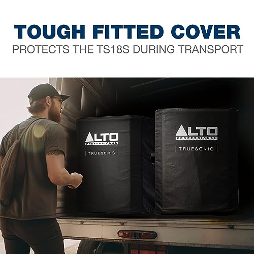 ALTO Durable Slip-On Cover for TS18S Subwoofer | Protective Rugged Cover, Nylon Lining Construction, and Easy Handle Openinings - style: TS18S Cover