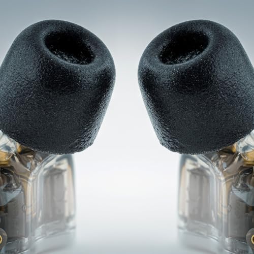 Comply 100 Core Series Memory Foam Replacement IEM Ear Tips, Round, Black - size: Small, style: Round 2.0
