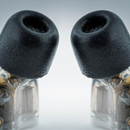 Comply 100 Core Series Memory Foam Replacement IEM Ear Tips, Round, Black - size: Small, style: Round 2.0